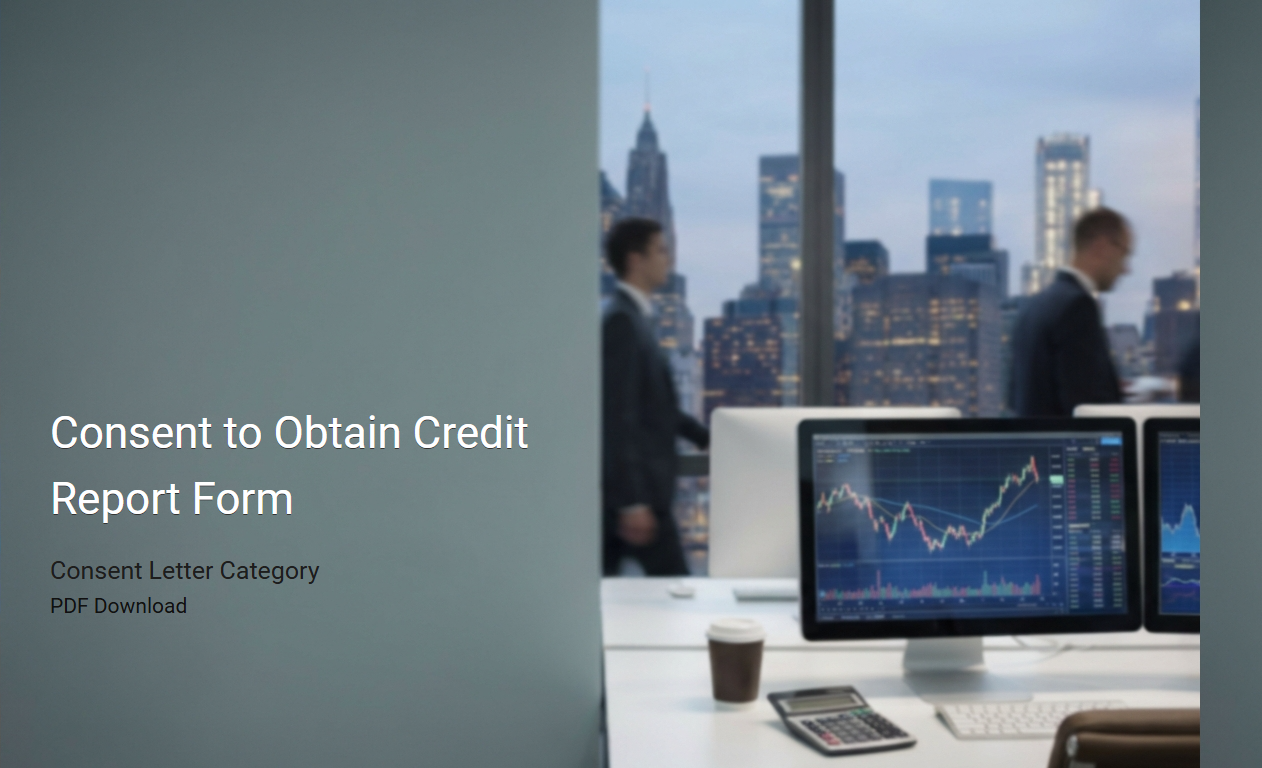 Consent to Obtain Credit Report Form