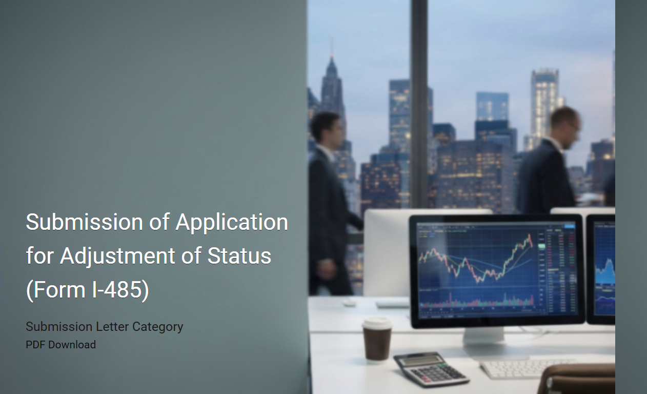 Submission of Application for Adjustment of Status (Form I-485)