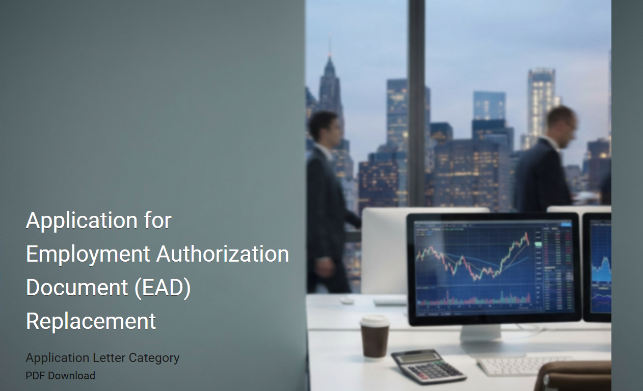 Application for Employment Authorization Document (EAD) Replacement