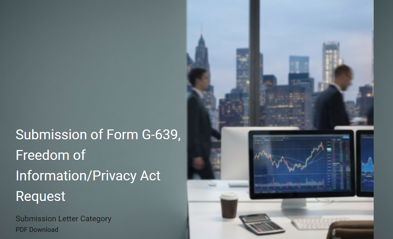 Submission of Form G-639, Freedom of Information/Privacy Act Request