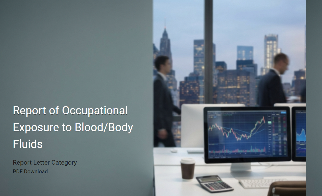 Report of Occupational Exposure to Blood/Body Fluids