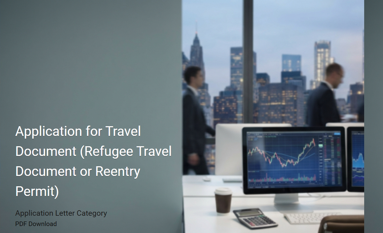Application for Travel Document (Refugee Travel Document or Reentry Permit)