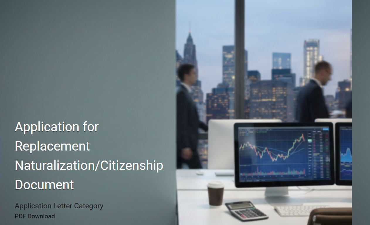 Application for Replacement Naturalization/Citizenship Document